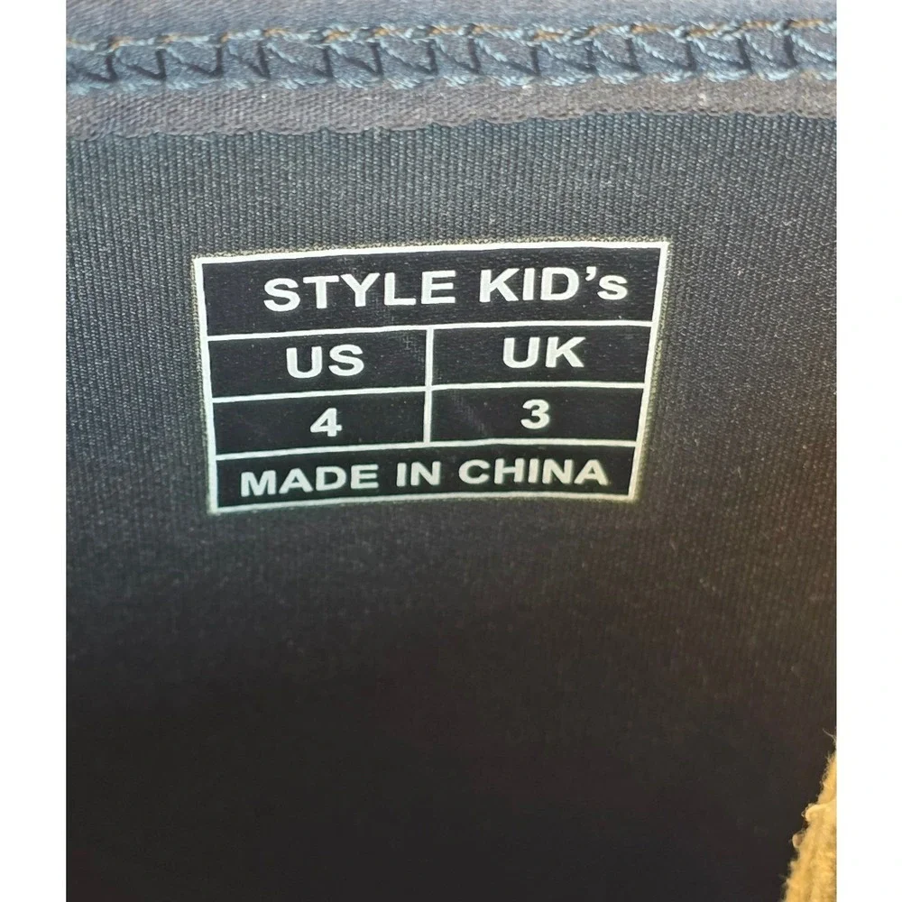 HISEA Kids‎ Rubber Neoprene Rain Snow Boots Black Waterproof Size 4 Muck Boot
